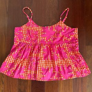 Manuhealii Gingham Cappy Top